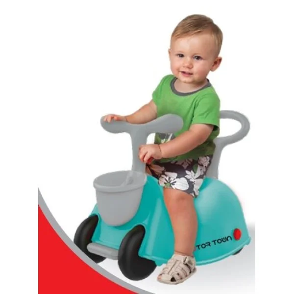 BAT-Y Motor Town 3-IN-1 Ride-On, Blue - 844203